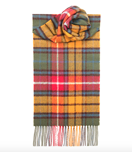 Lochcarron Buchanan Antique Tartan Lambswool Scarf