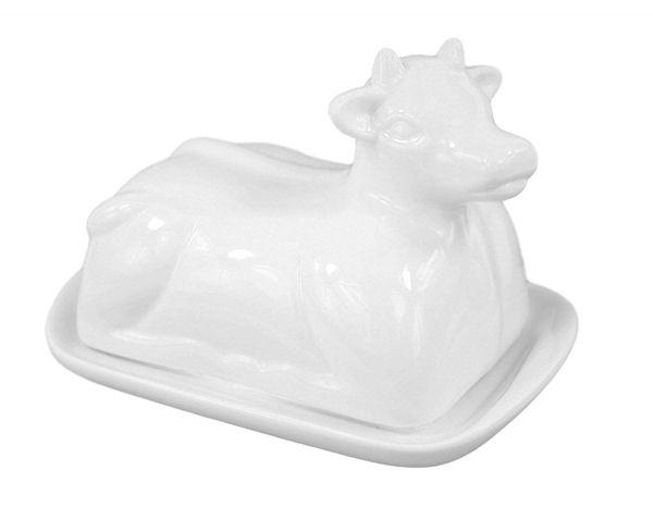 W M Bartleet W M Bartleet Porcelain Cow Design Butter Dish