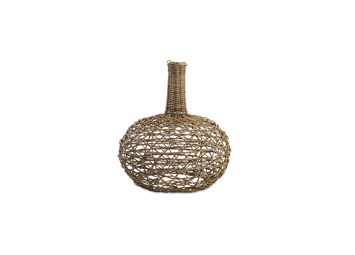 Kagu Interiors Small Conical Rattan Lampshade