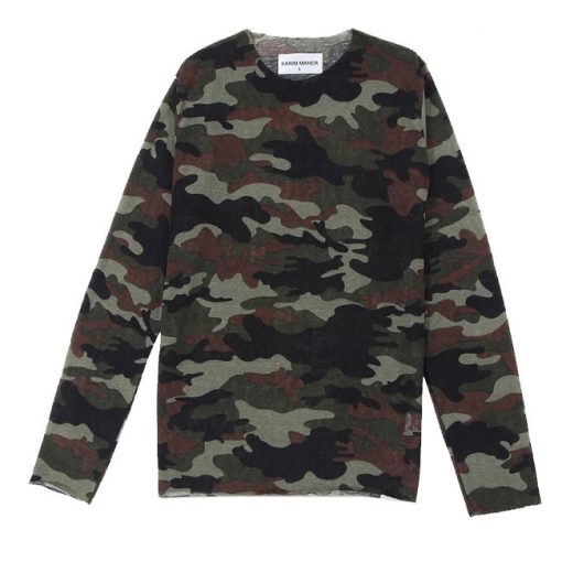 Karim Maher Camouflage Slub Top