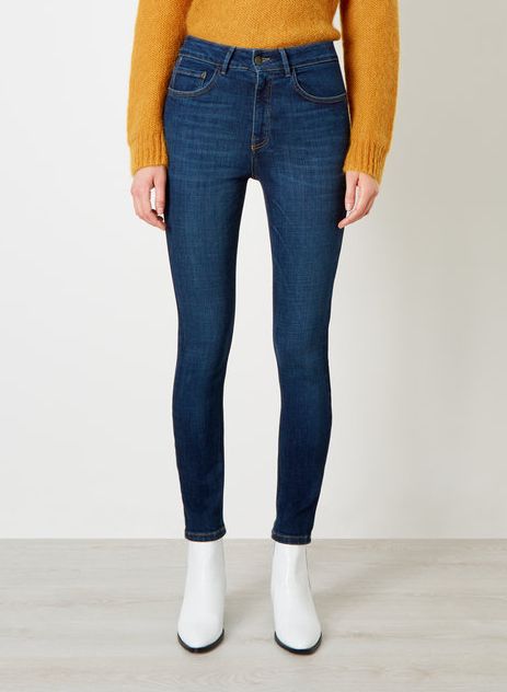 Iden Dark Indigo Josephine High Rise Skinny Jeans