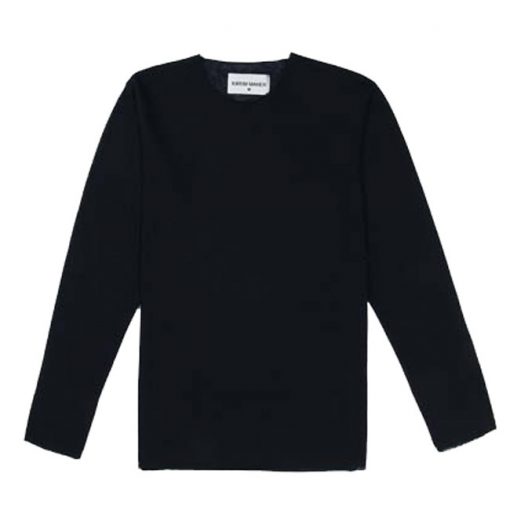 Karim Maher Navy Slub Top