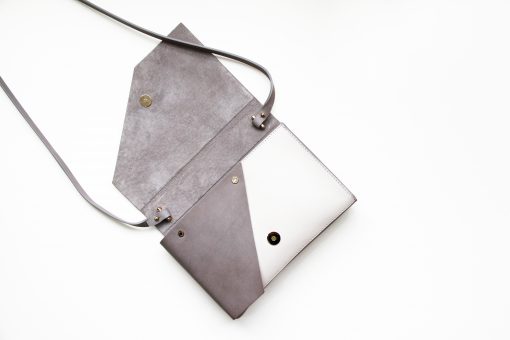 Isabel Wong Urban Travel Grey Evo Clutch Shoulder Bag