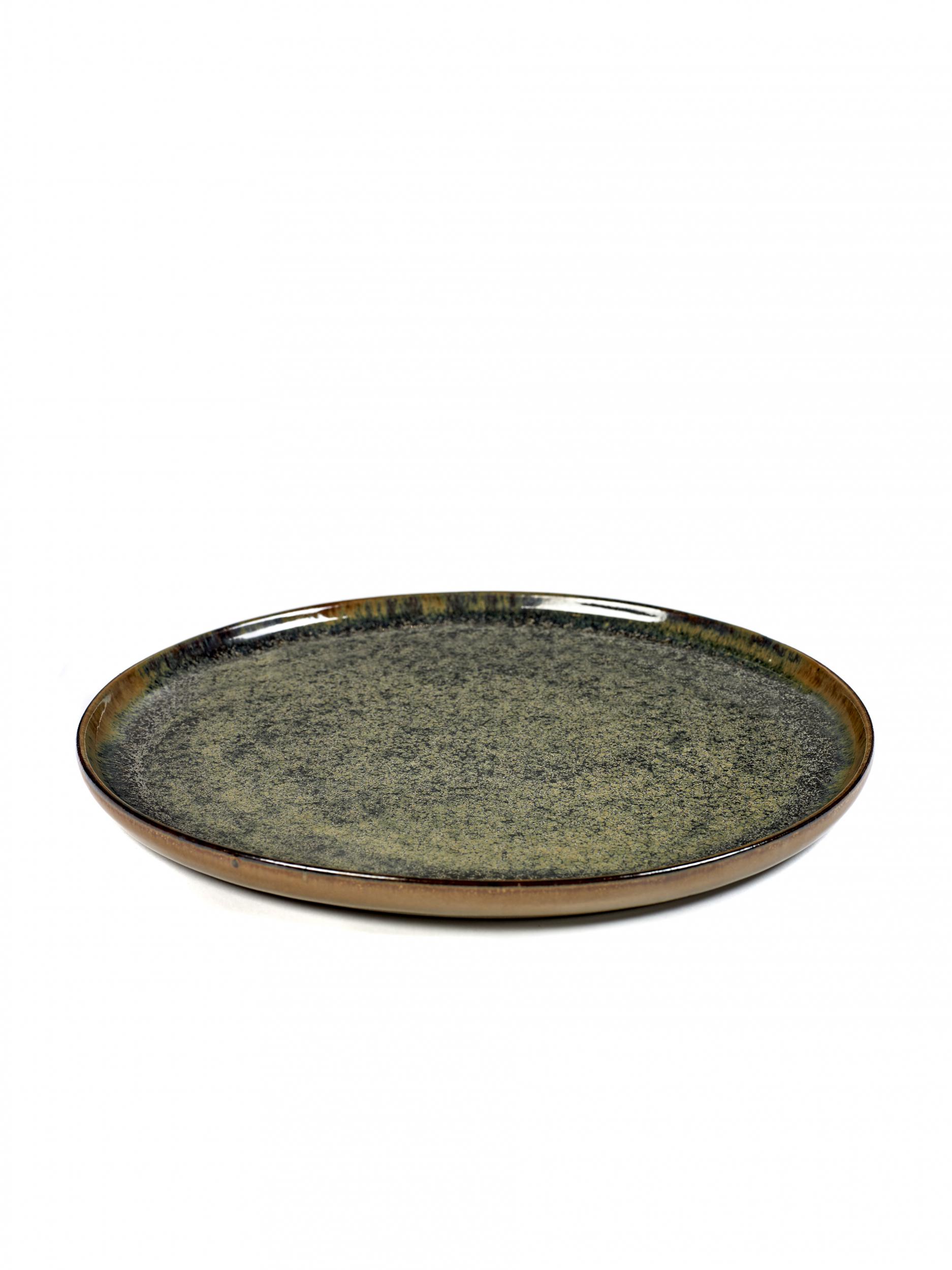 Serax Stoneware Indi Grey Surface Plate - medium