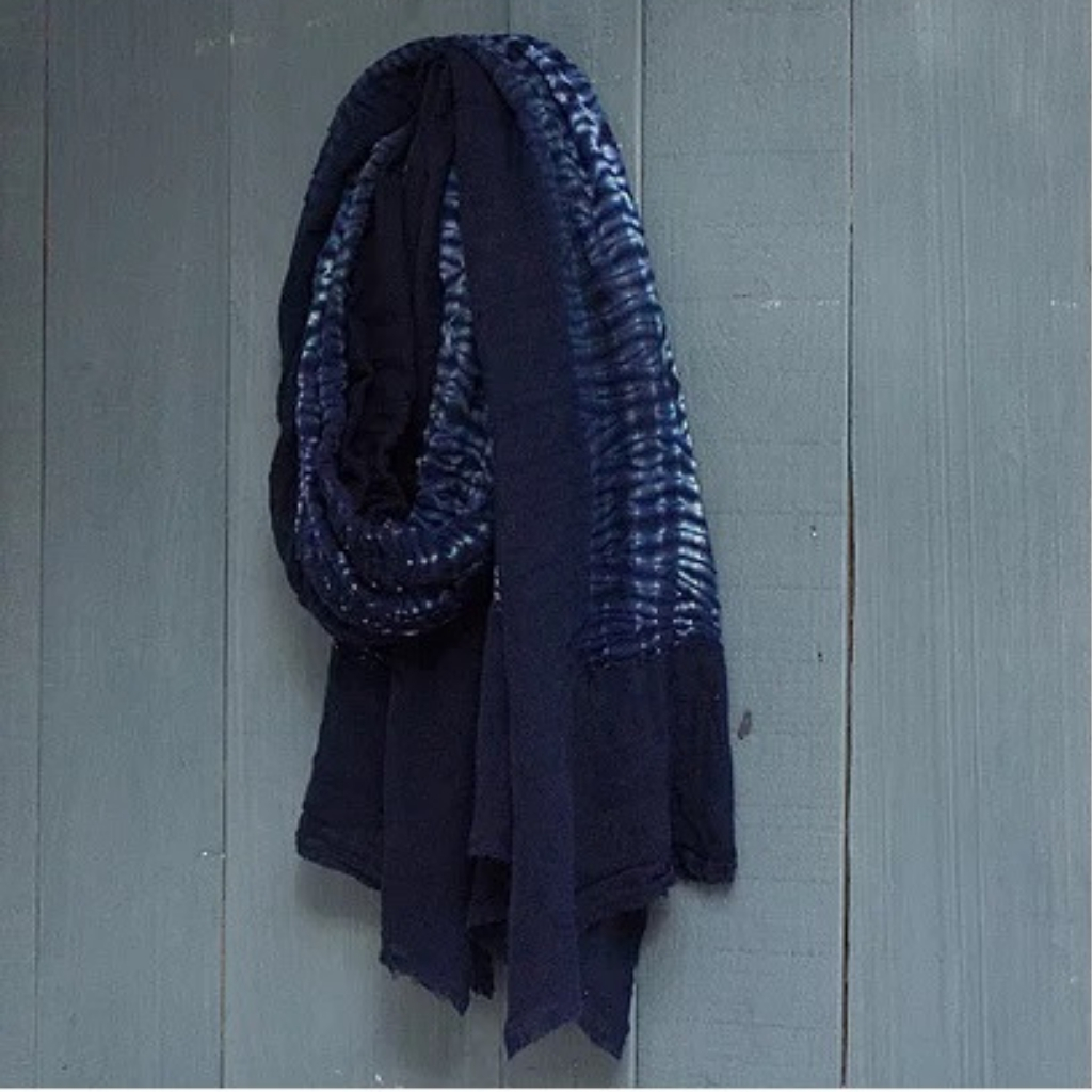 Pale & Interesting Huge Tie-Dyed Merino Wool Scarf