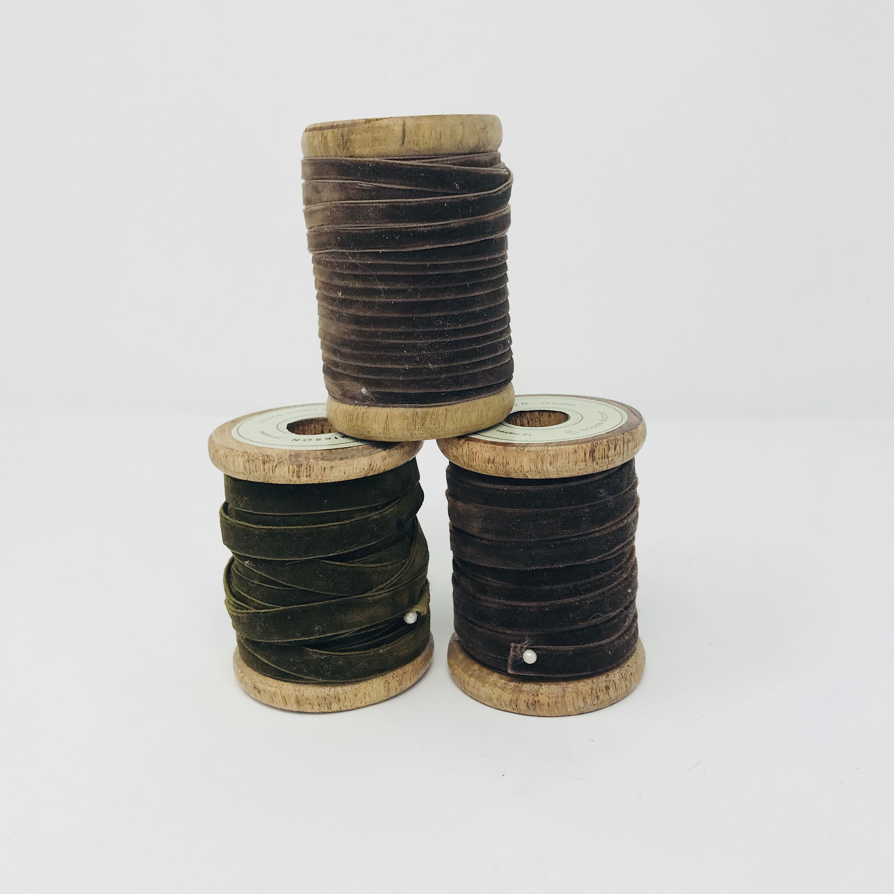 Pale & Interesting Velvet Ribbon Spools