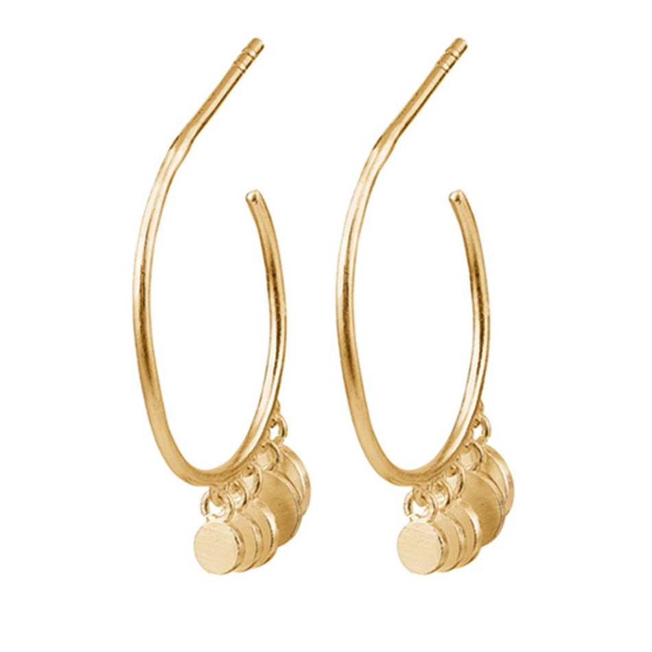 Pernille Corydon Mini Coin Earrings Rose Gold