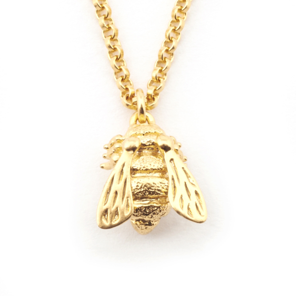 Bill Skinner Gold Baby Bee Single Pendant Necklace