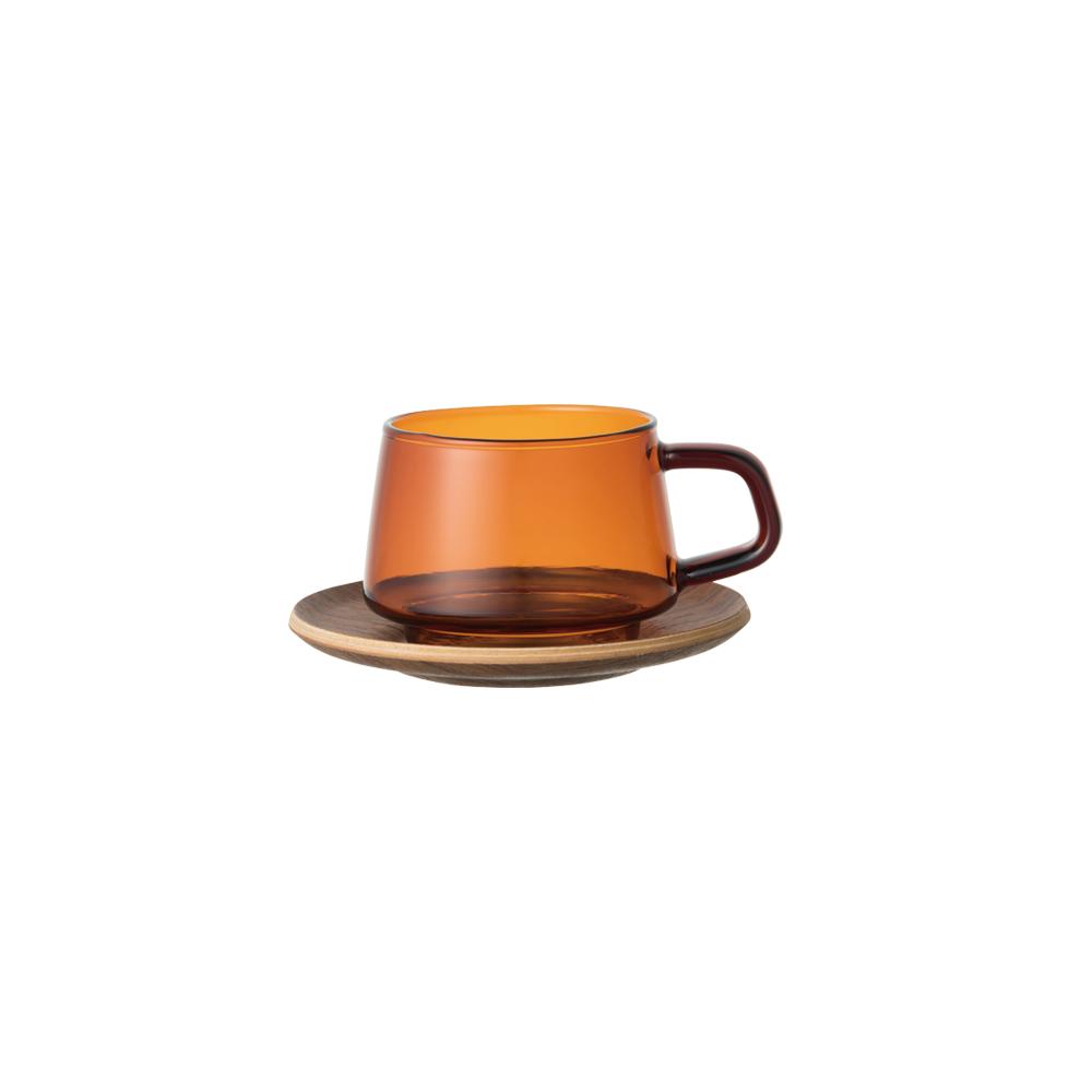 Kinto Sepia Cup And Saucer 270ml