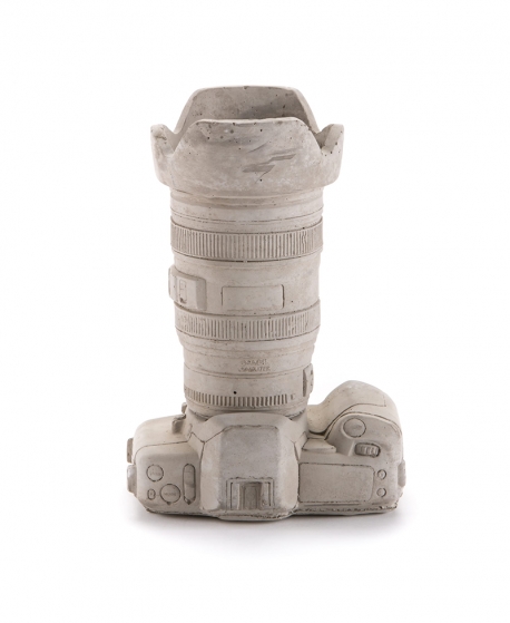 Seletti Large Concrete Camera Pot