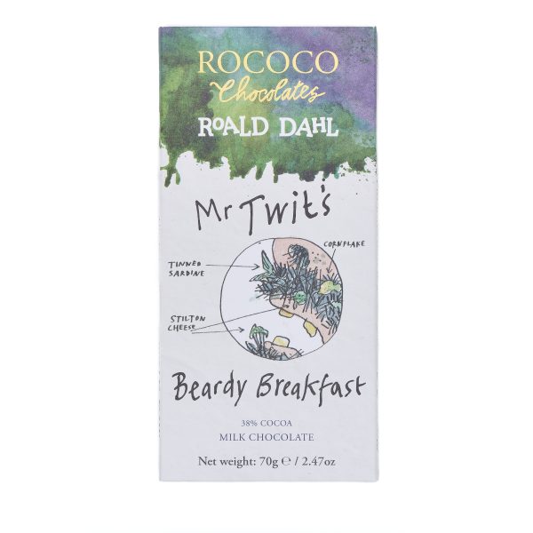 Rococo Chocolates Rococo And Roald Dahl Mr Twits Beardy Breakfast Milk Chocolate Bar