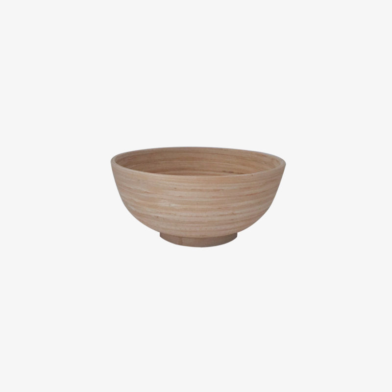 Bibol Small Natural Artisan Bamboo Bowl 