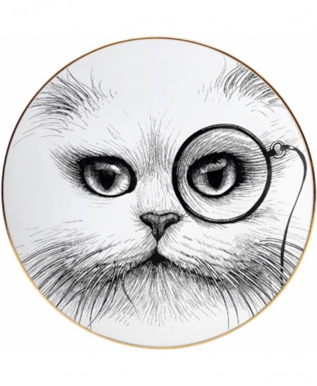 Rory Dobner  Cat Monocle Plate