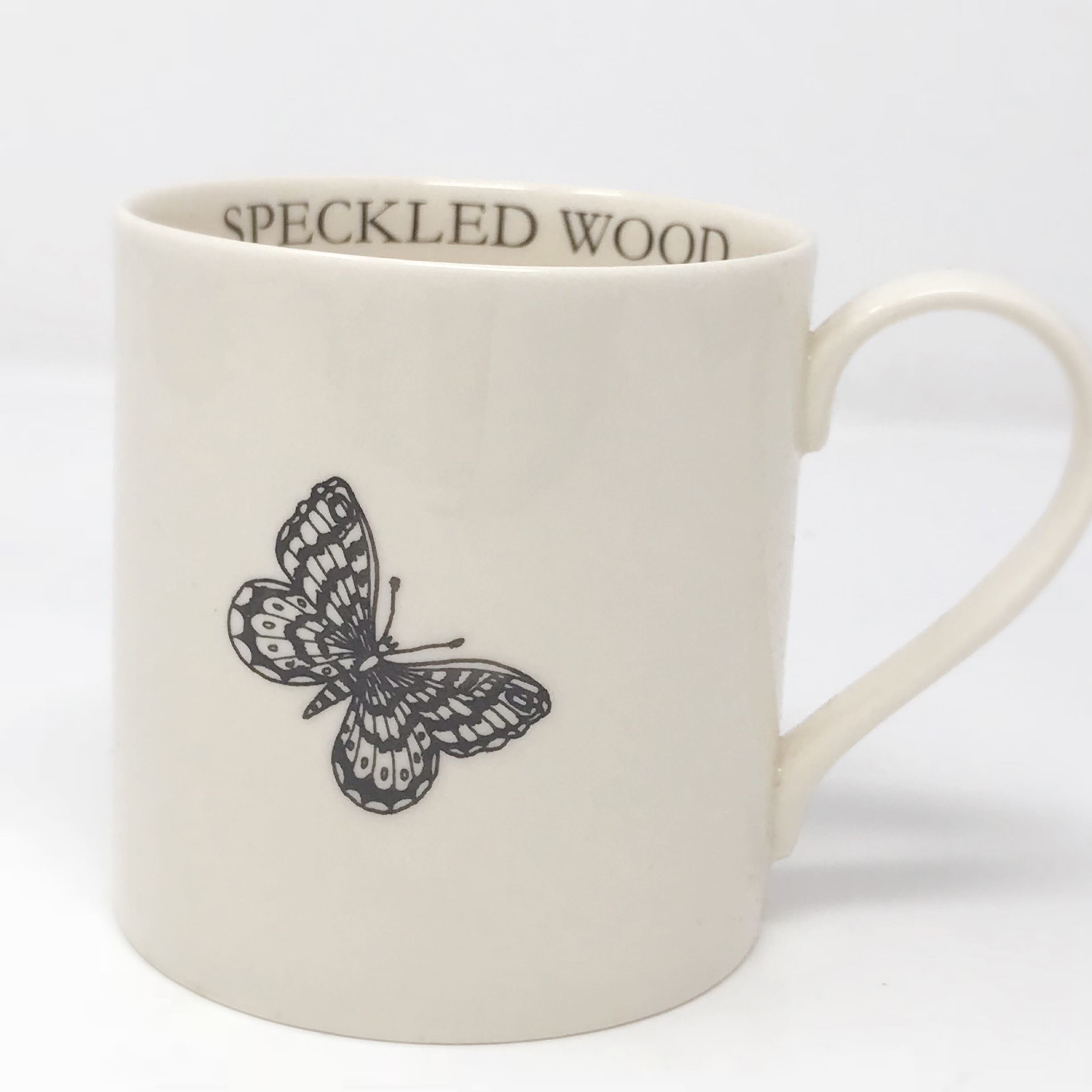 Pale & Interesting Speckled Wood Modern Botanicals Insect Mugs