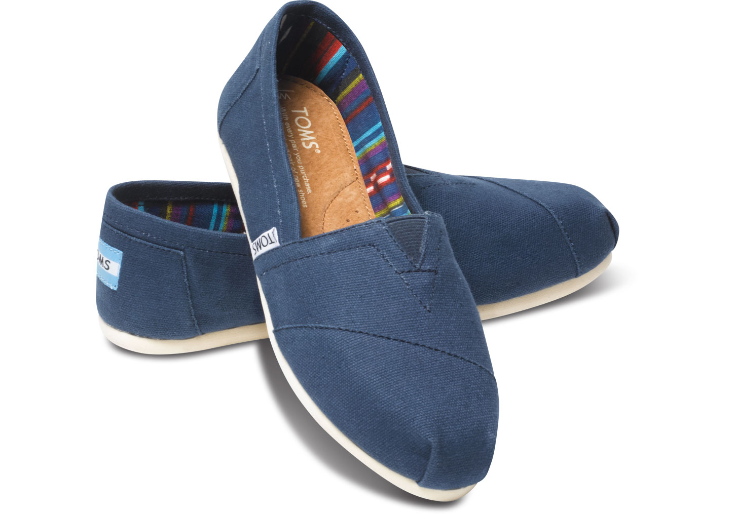 toms shoes navy