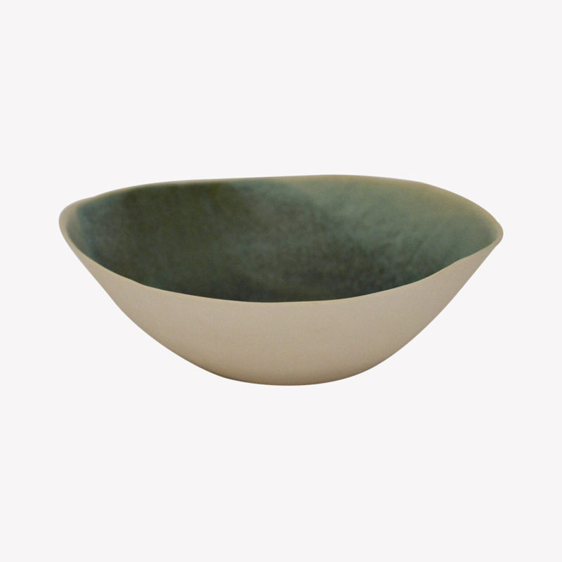 Margot Lhomme Glazed stoneware serving bowl D20cm / turquoise