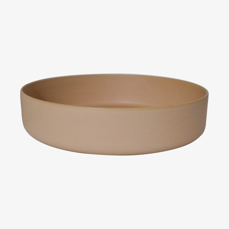 Cécile Preziosa Tall glazed stoneware serving bowl D 27cm / nude