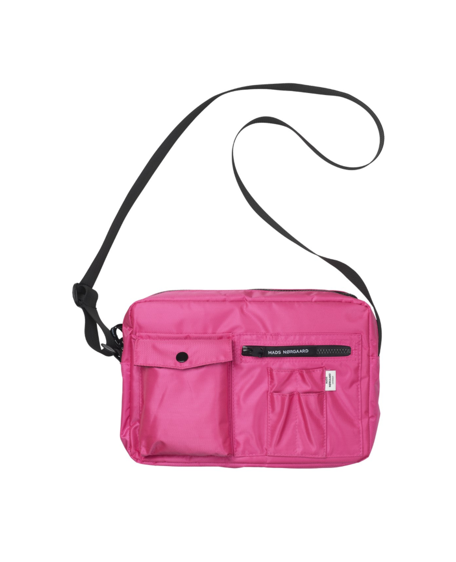 Mads Norgaard Neon Pink Bel Air Cappa Shoulder Bag 