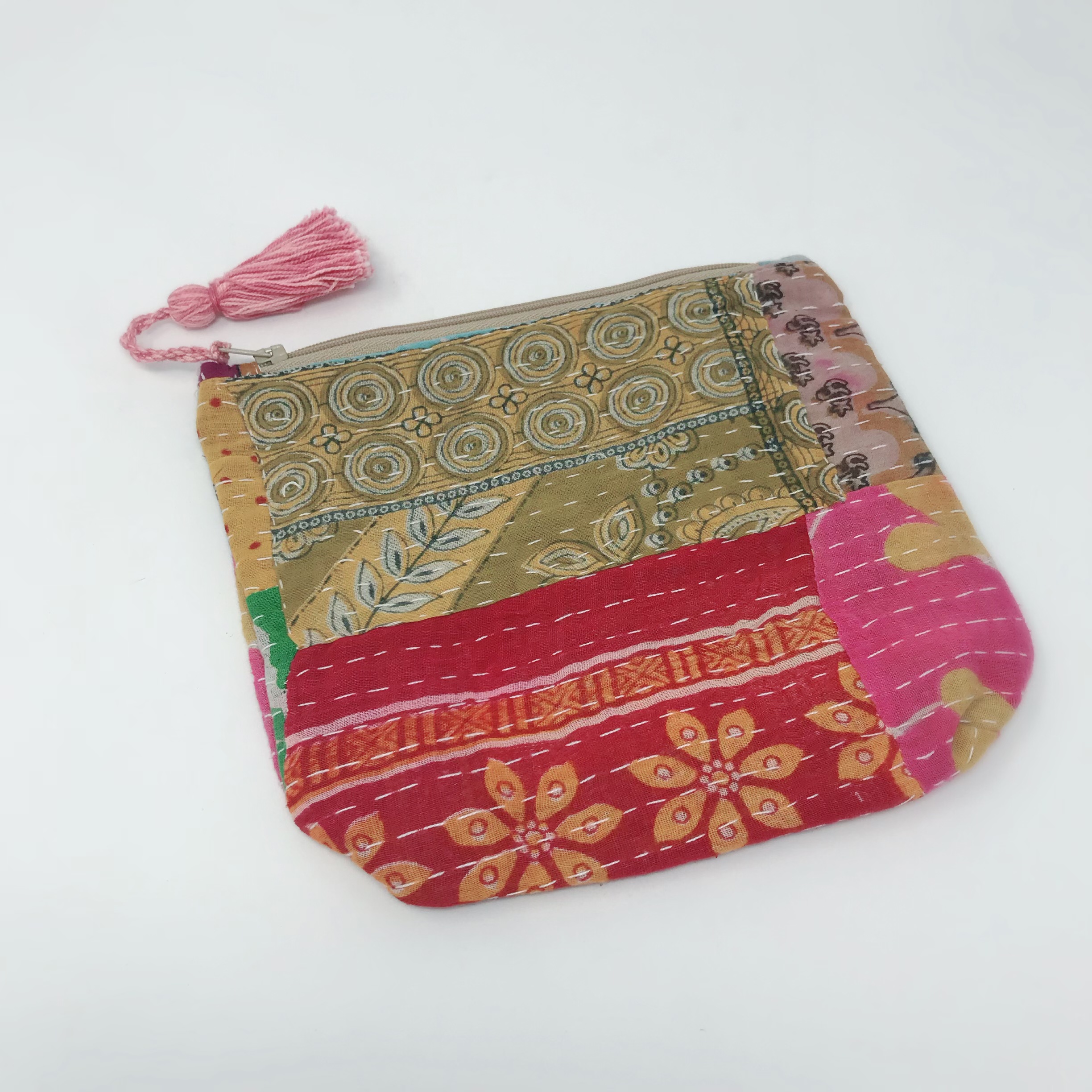 Pale & Interesting Kantha Quilt Anything Bag