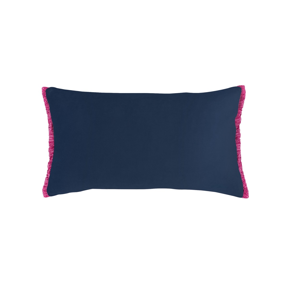 Bluebellgray Midnight Velvet Fringe Cushion