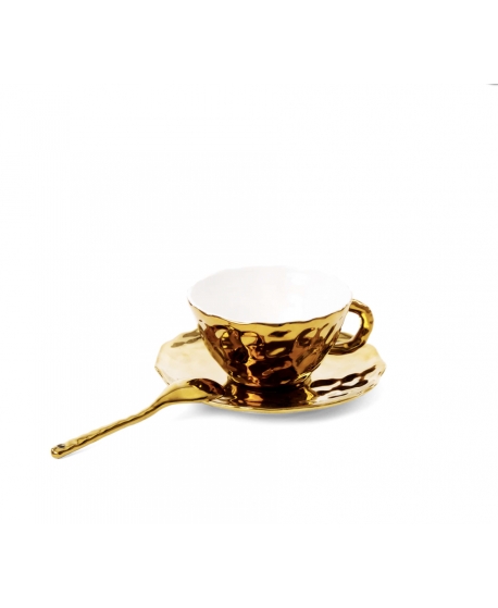 Seletti Gold Fingers Porcelain Tea Cup