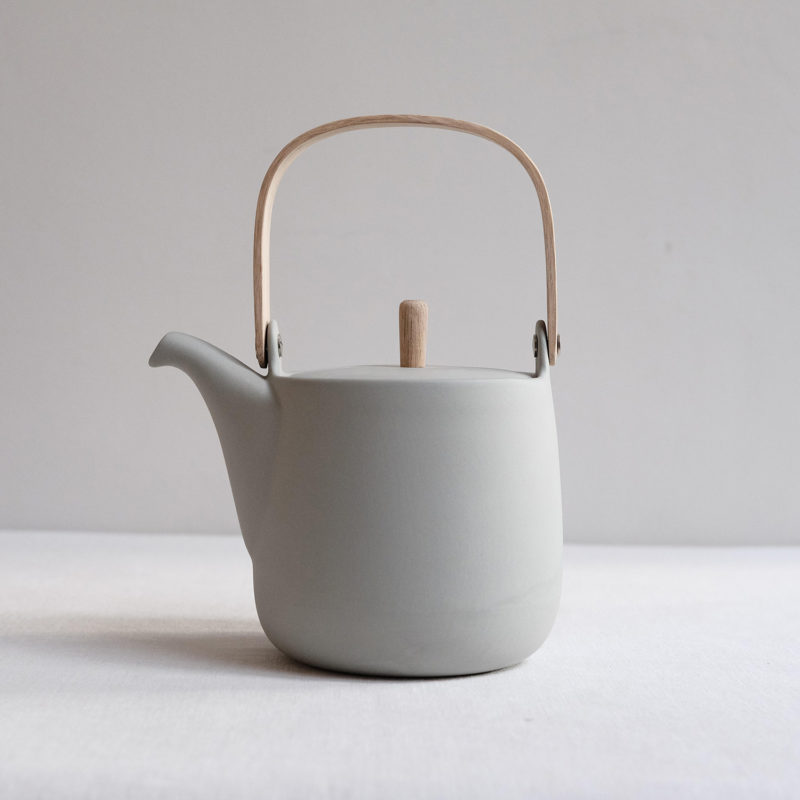 Sue Pryke Grey Earthenware Teapot