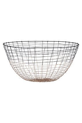 House Doctor Black Metal Wire Deep Bowl