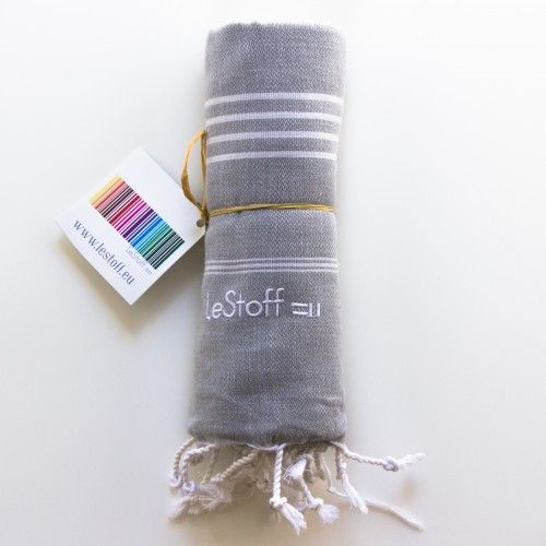 Le fabric Light Grey Hammam Towel 