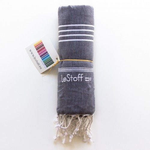 Le fabric Dark Grey Hammam Towel