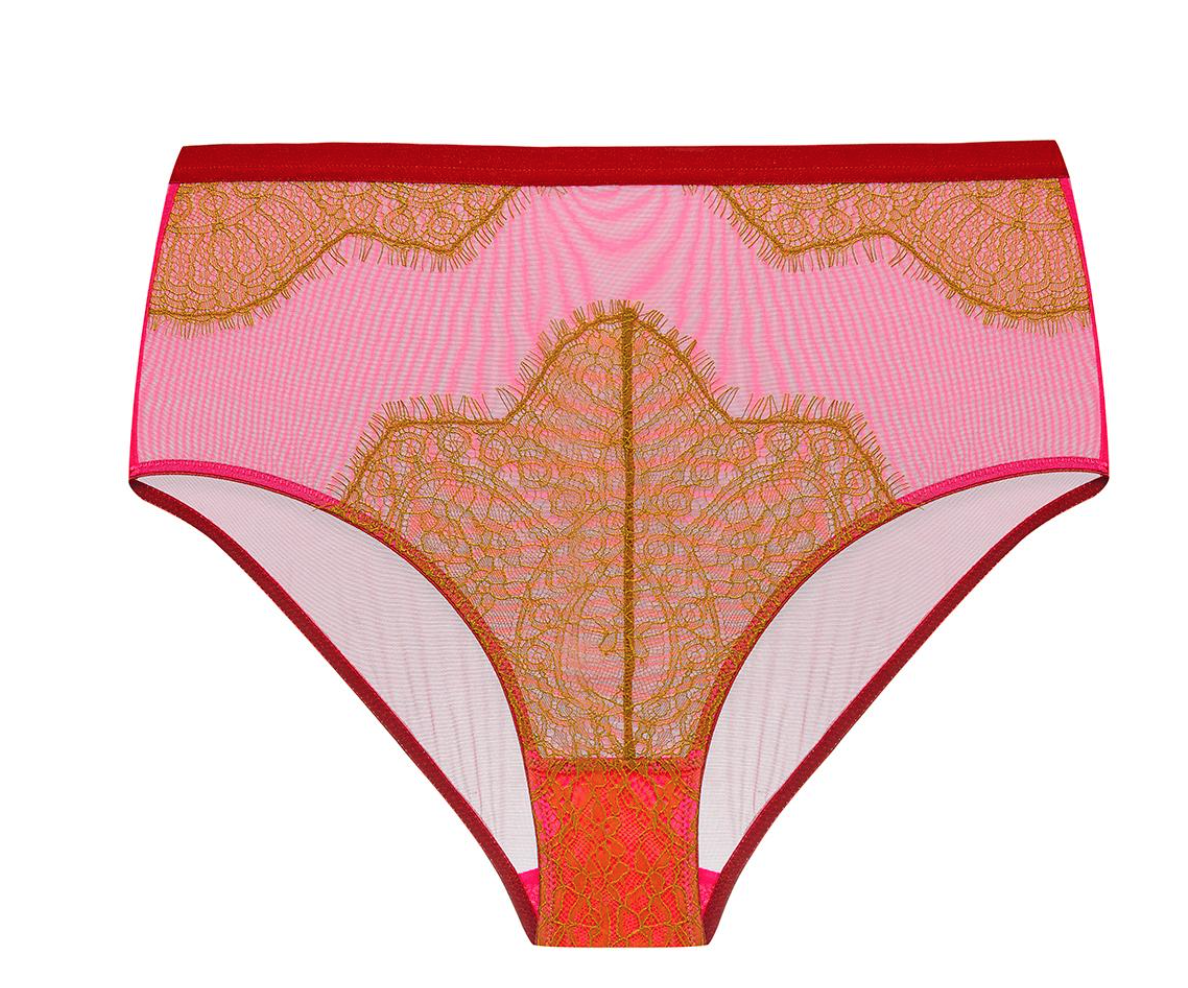 Dora Larsen Pink Olive High Waist Knickers 