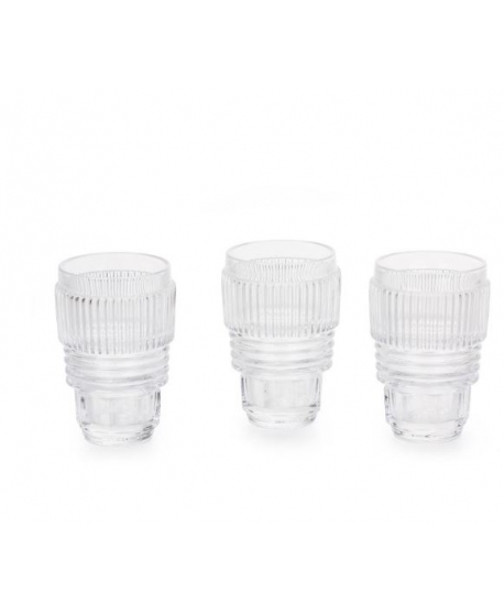 Seletti Large Machine Collection Set Of 3 Drinking Glass