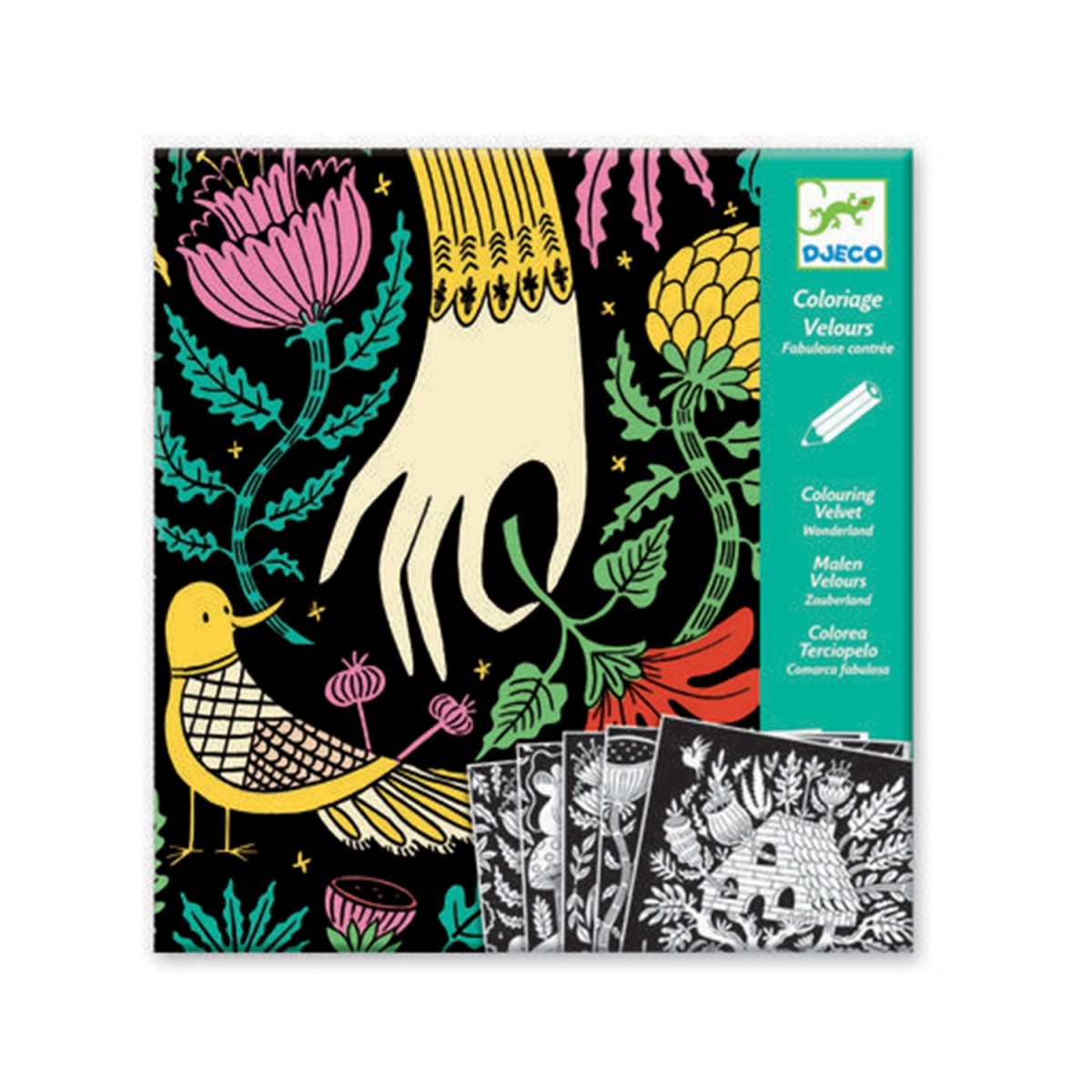 Djeco  Velvet Wonderland Colouring Book