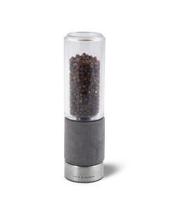 Cole & Mason Regent Concrete Acrylic Stainless Steel Pepper Mill