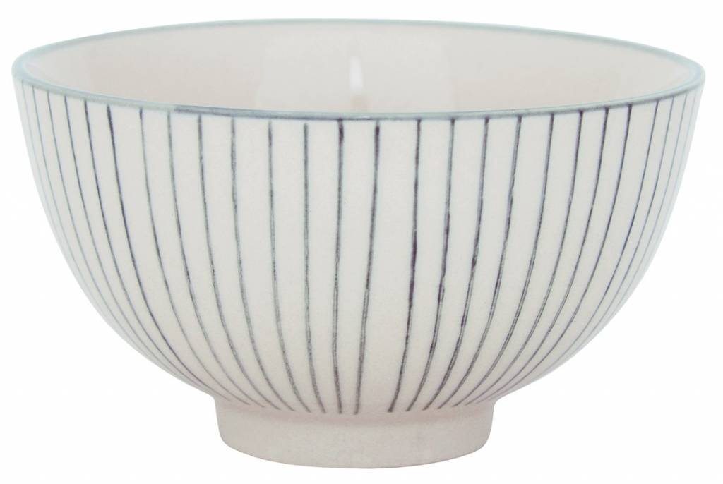 Ib Laursen Small Grey Stripes Casablanca Bowl