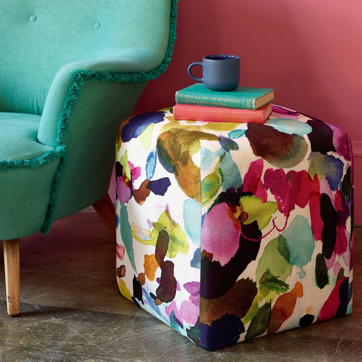 Bluebellgray James Summer Footstool