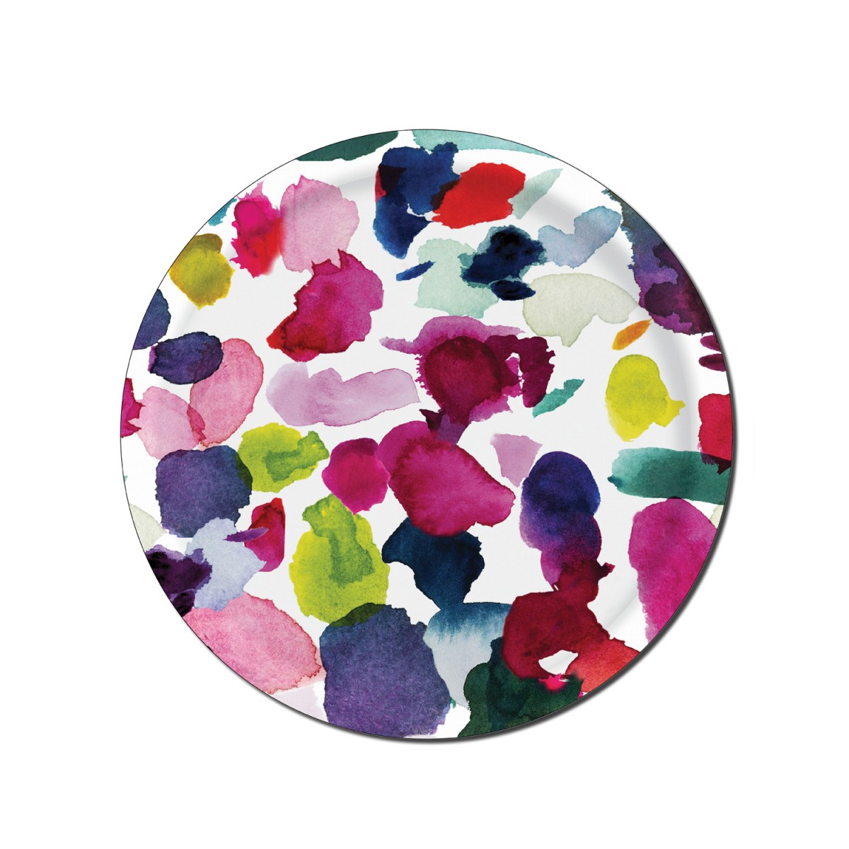 Bluebellgray Abstract Circular Tray