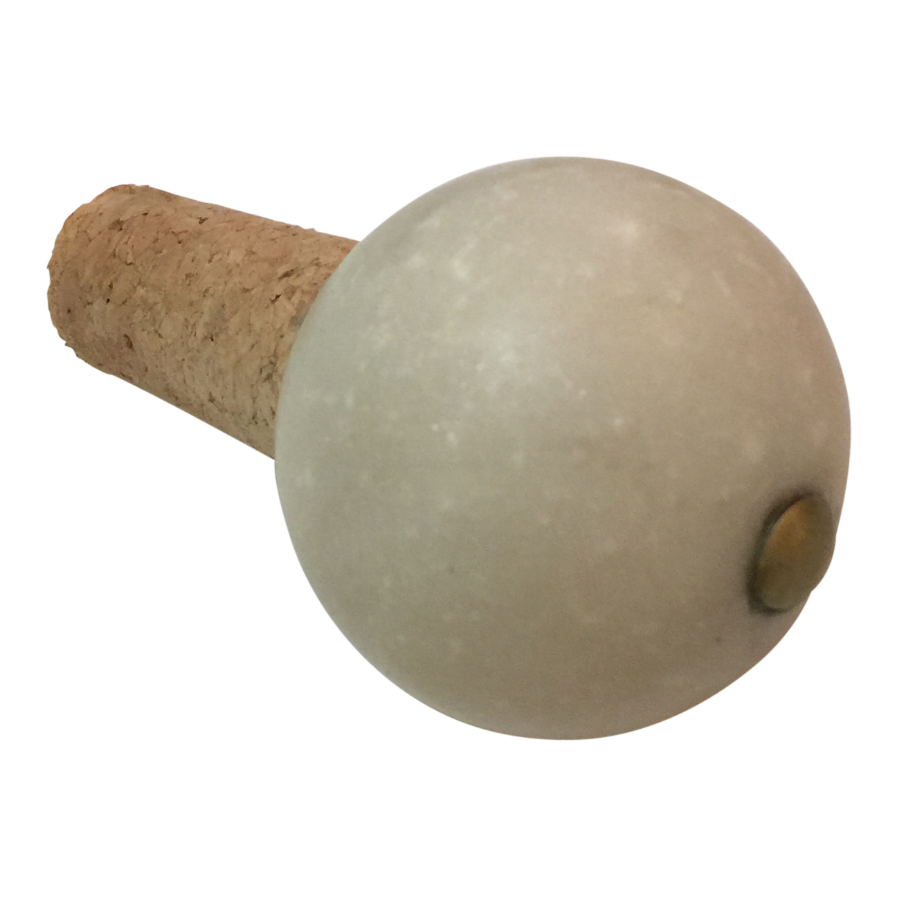 Dassie Artisan White Nalin Marble Bottle Stopper