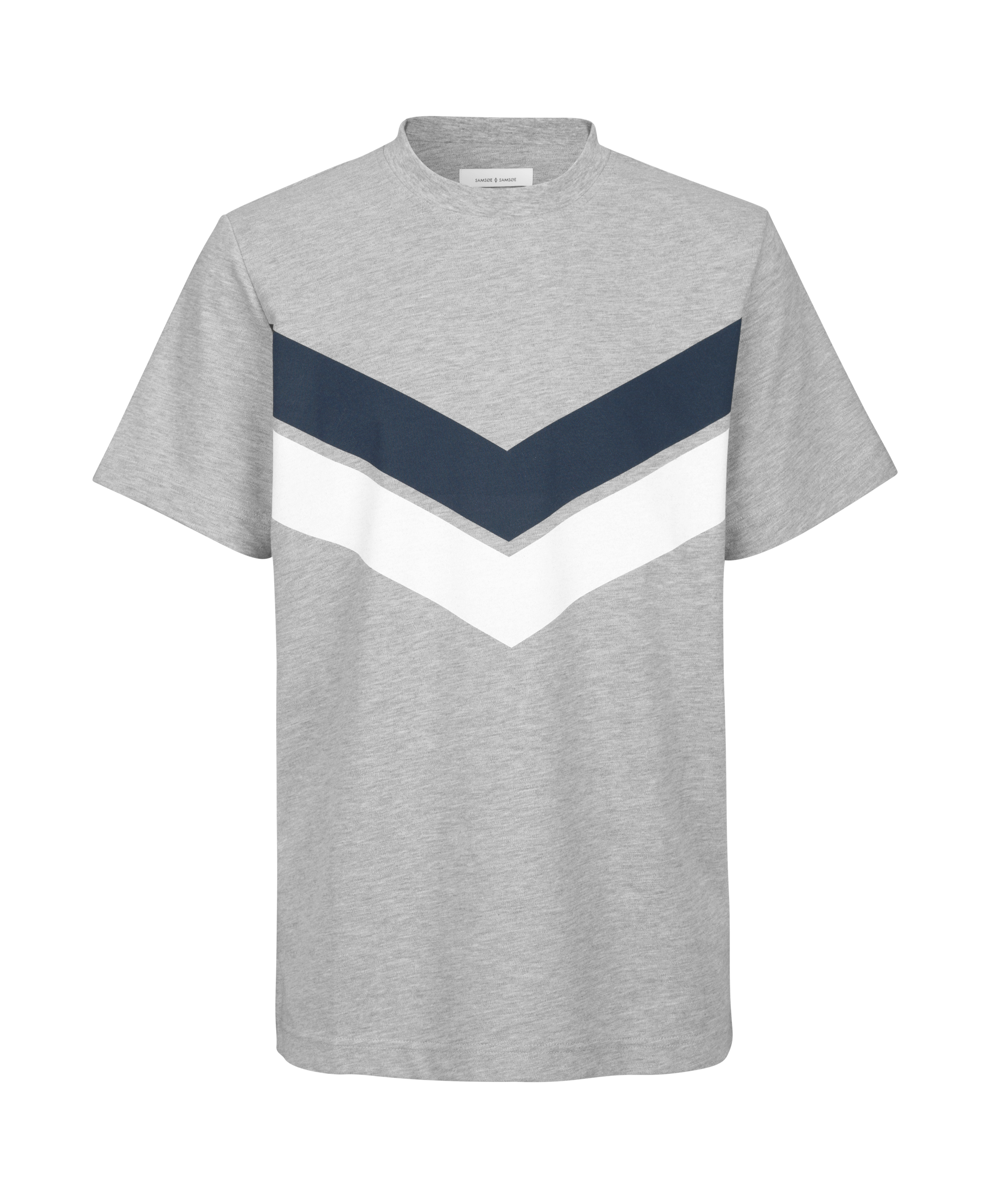 SamsoeSamsoe Aldu O Neck Short Sleeved Tee - Grey Blue Melange 												