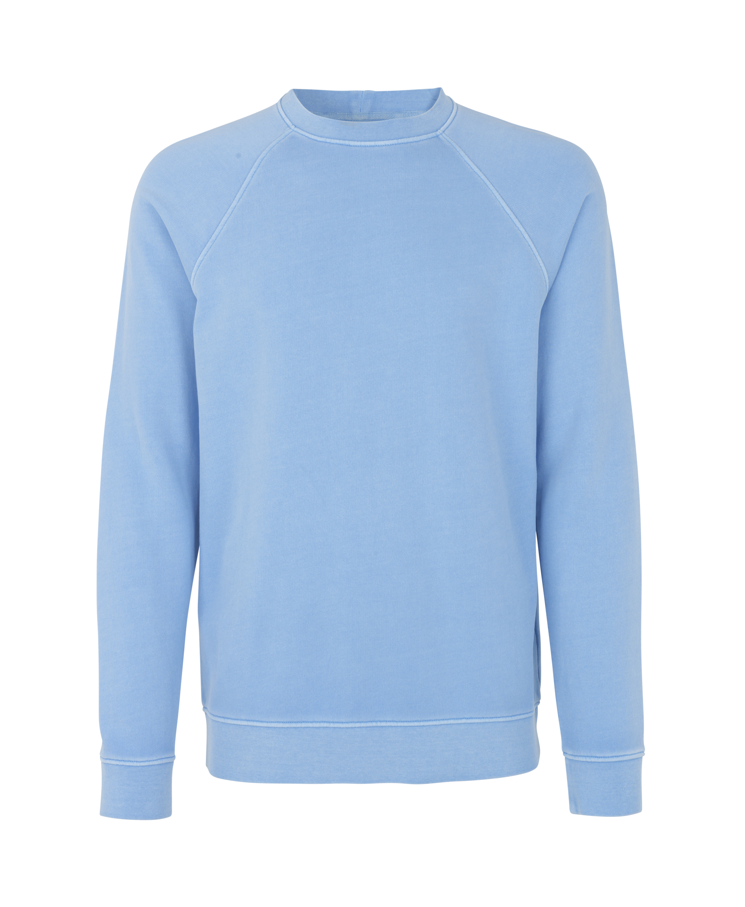 SamsoeSamsoe Blue Air Mel Tash O Neck Long Sleeved Sweater															