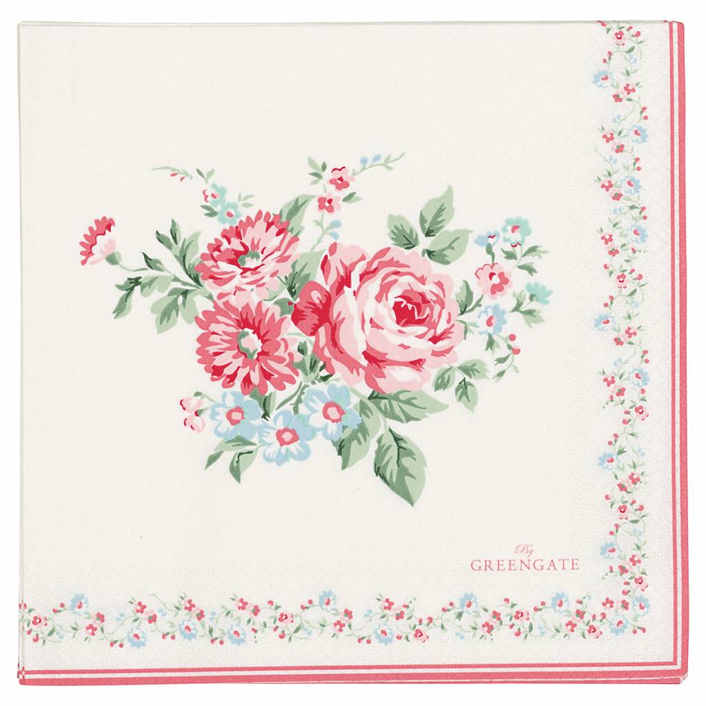 Green Gate 20 Pcs Pale Pink Marley Paper Napkins