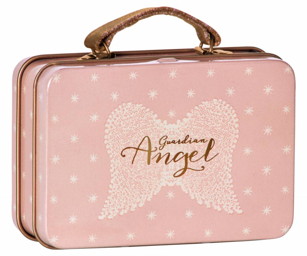 Maileg Small Pink Metal Angel Wings Case