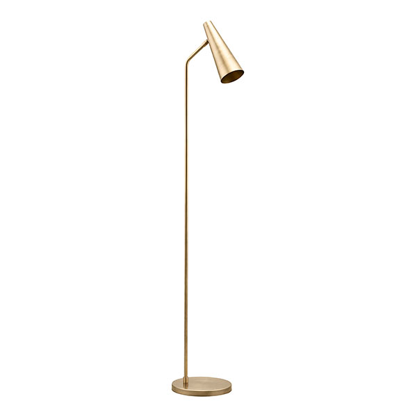 Mink Interiors Perry Floor Lamp - Brushed Brass