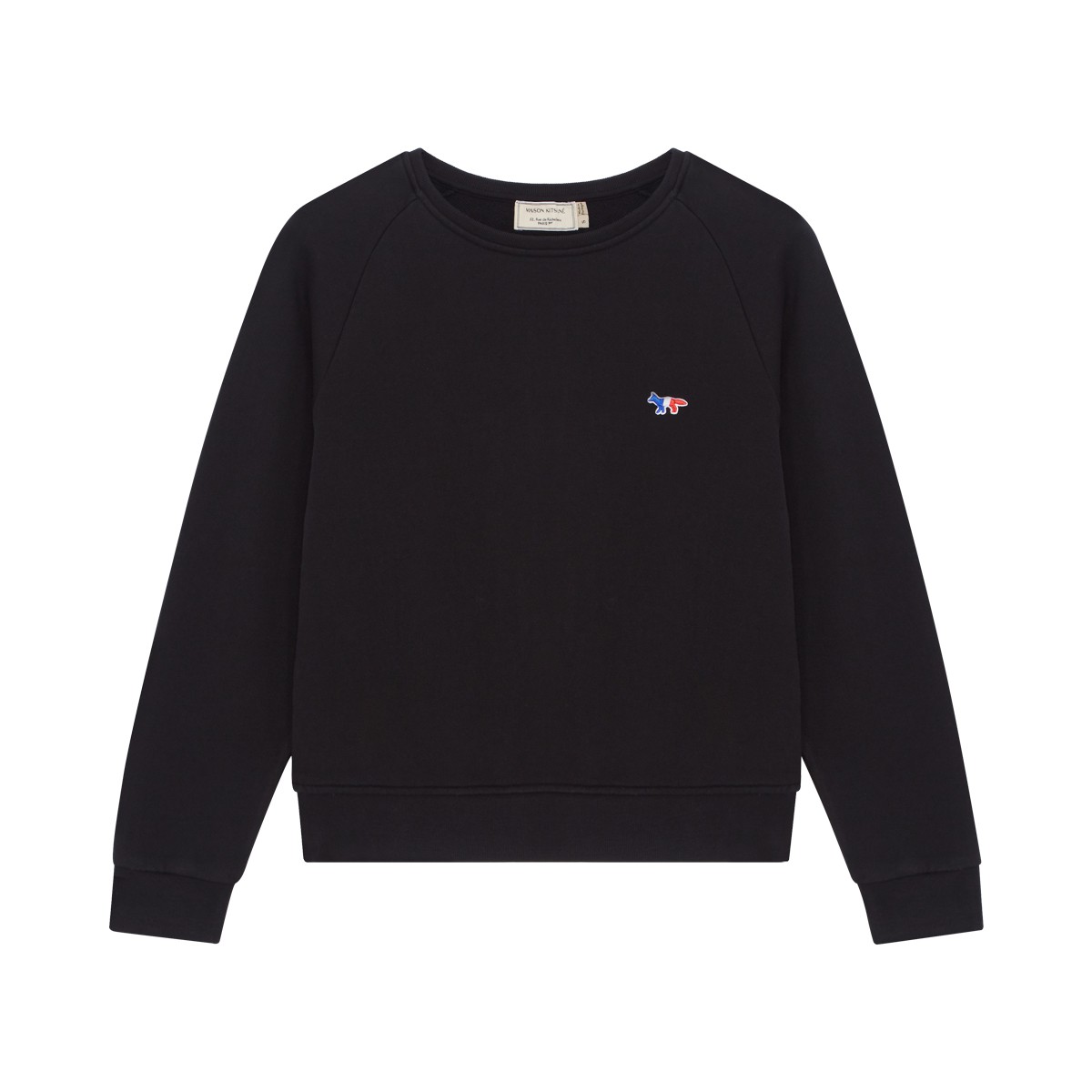 Maison Kitsune Black Raglan Sweatshirt