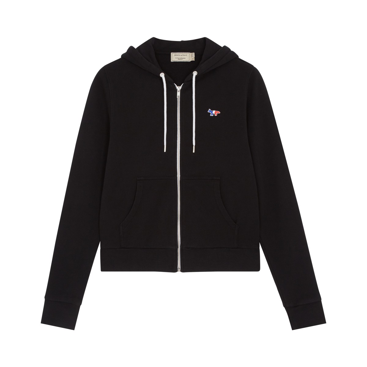 Maison Kitsune Black Hoodie Jacket