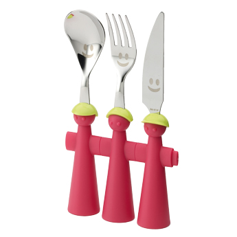 Rivadossi Sandro Trebimbi Puppet Cutlery Set Pink