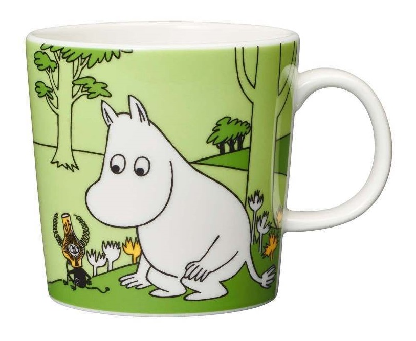 Moomin Grass Green Moomin Mug with Moomintroll Print