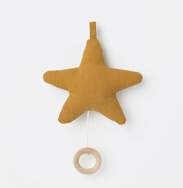 Ferm Living Babies Star Music Mobile Toy Mustard