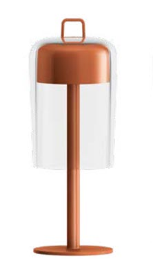 Guzzini Orange Cordlees Table Lamp 