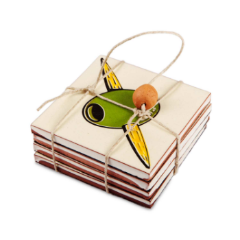 bussoga-olive-ceramic-coasters