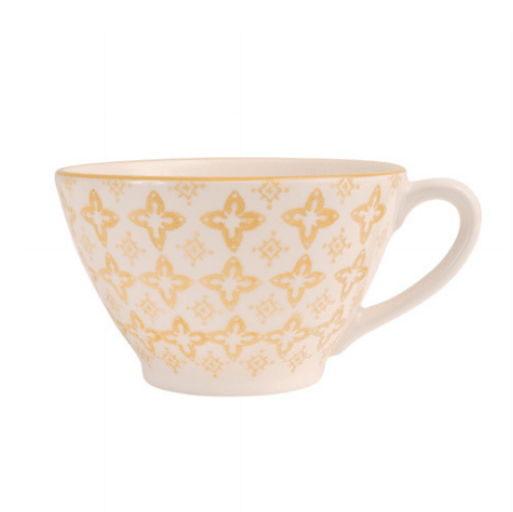 Cote Table jumbo Mustard Pattern Ceramic mug